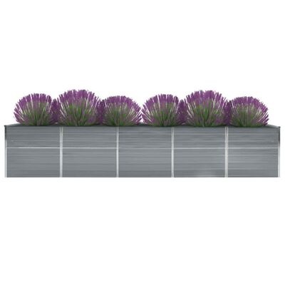Verhoogde Plantenbak 400x80x77 cm | Gegalvaniseerd Staal | 55% Korting