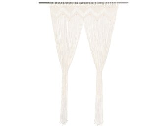 vidaXL Macramé Gordijn 140x240cm Katoen - 40% Korting!