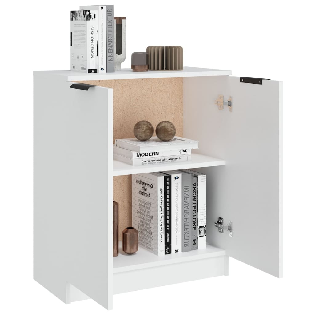 vidaXL Dressoir Wit Bewerkt Hout - 60% Korting