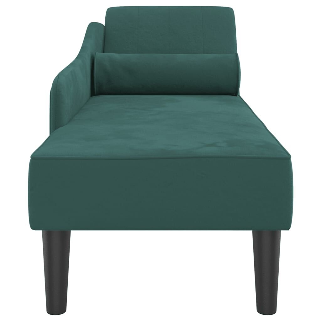 VidaXL Chaise Longue Fluweel Donkergroen - 40% Korting!