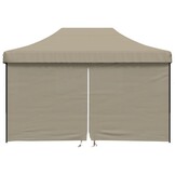 vidaXL Partytent Pop-up Taupe - 55% Korting!