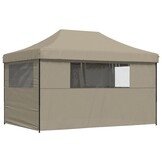 vidaXL Partytent Pop-up Taupe - 55% Korting!