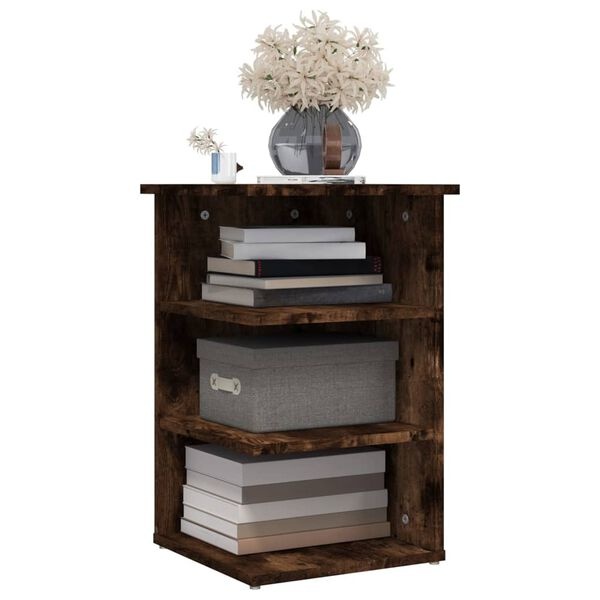 vidaXL Bijzetkast Gerookt Eiken - 35x35x55 cm - 60% Korting!