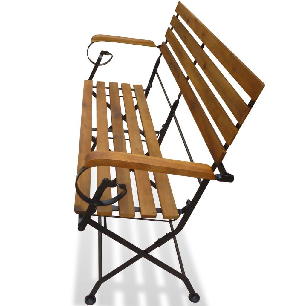 vidaXL Tuinbank Acaciahout Inklapbaar - 112 cm - Nu 55% Korting!