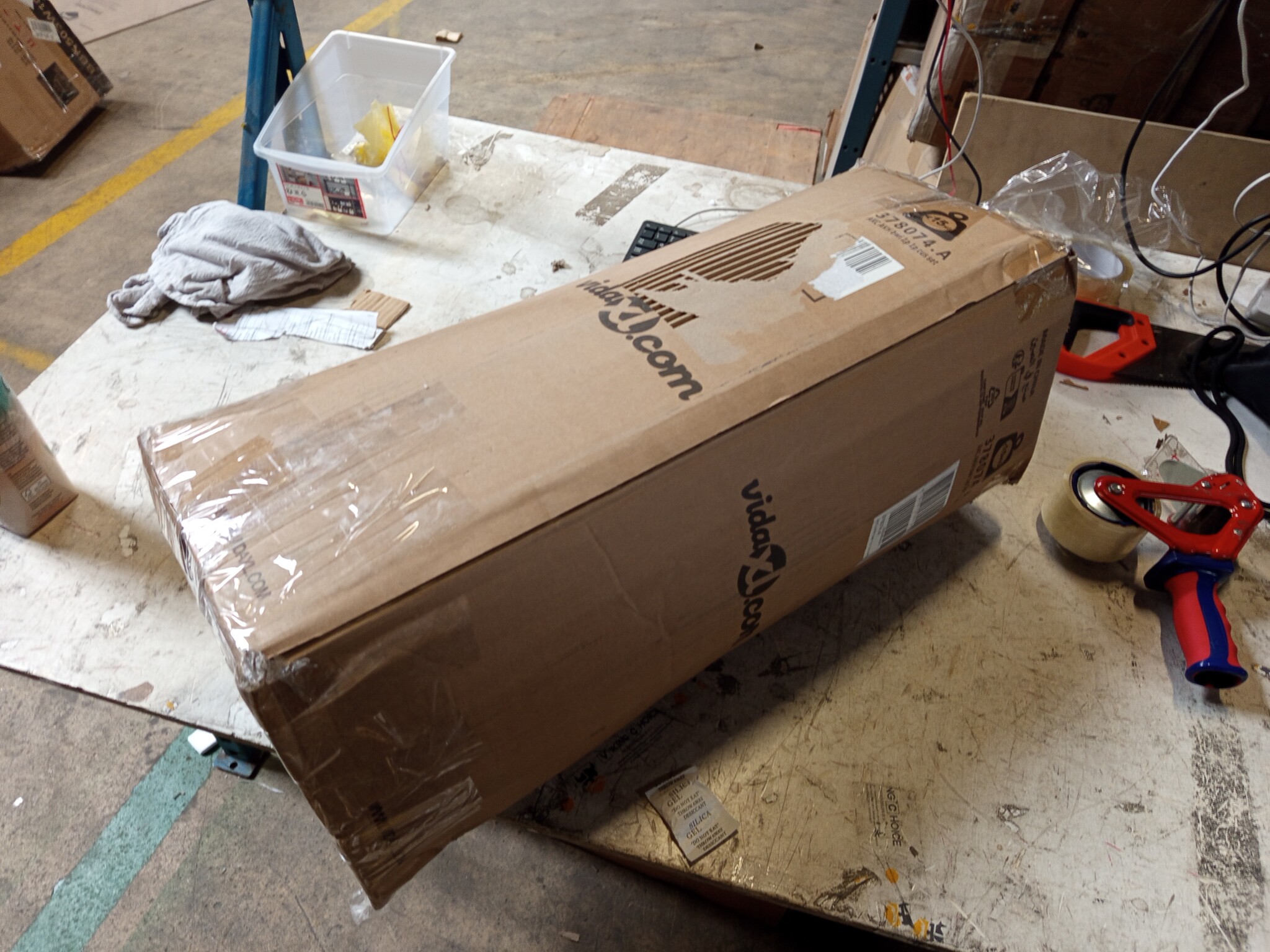 vidaXL Palletkussens Set Wit/Blauw Gestreept - 55% Korting!