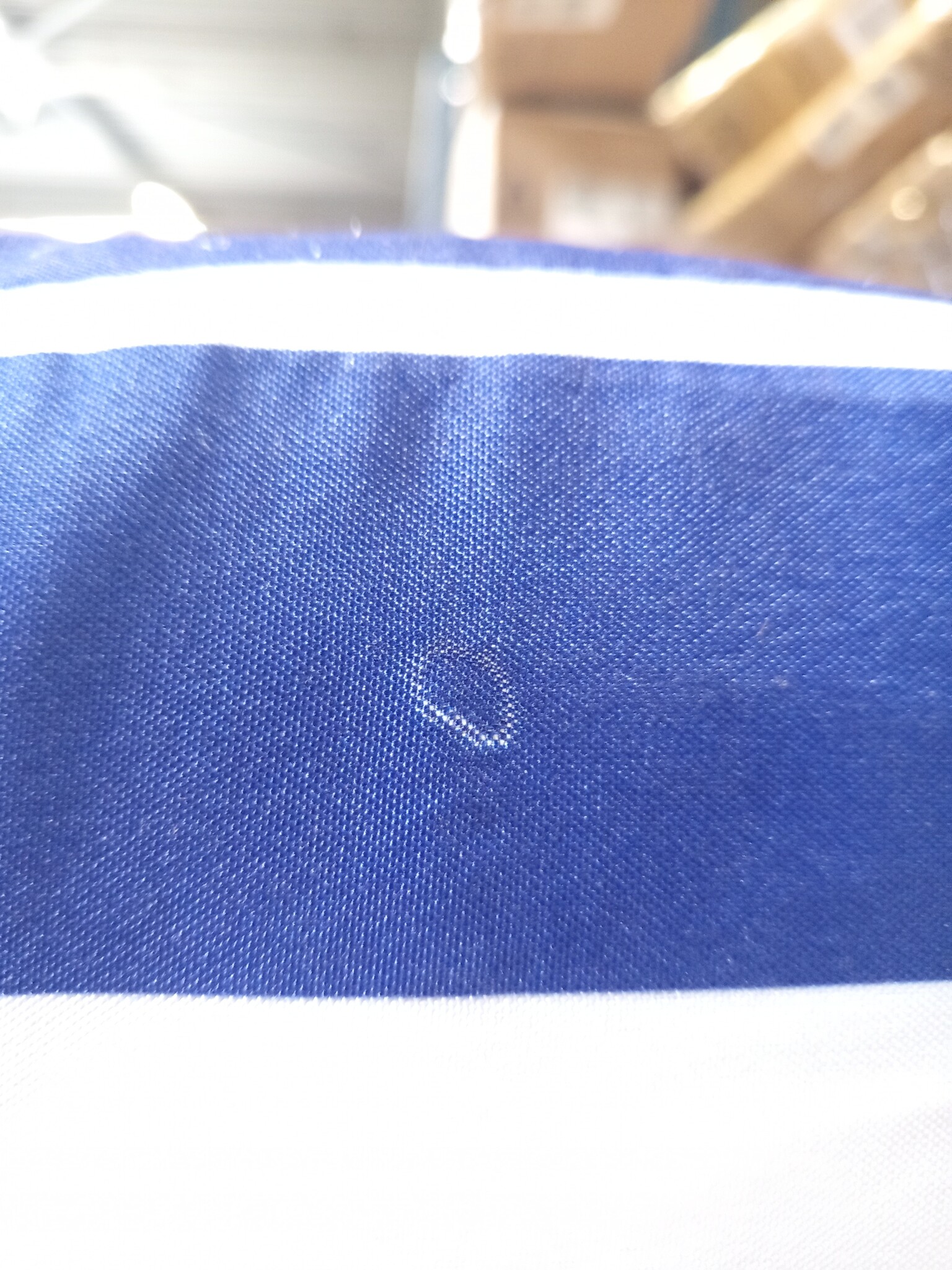 vidaXL Palletkussens Set Wit/Blauw Gestreept - 55% Korting!