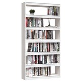 vidaXL Boekenkast/Kamerscherm - 100x30x200 cm Grenenhout Wit - 60% Korting!