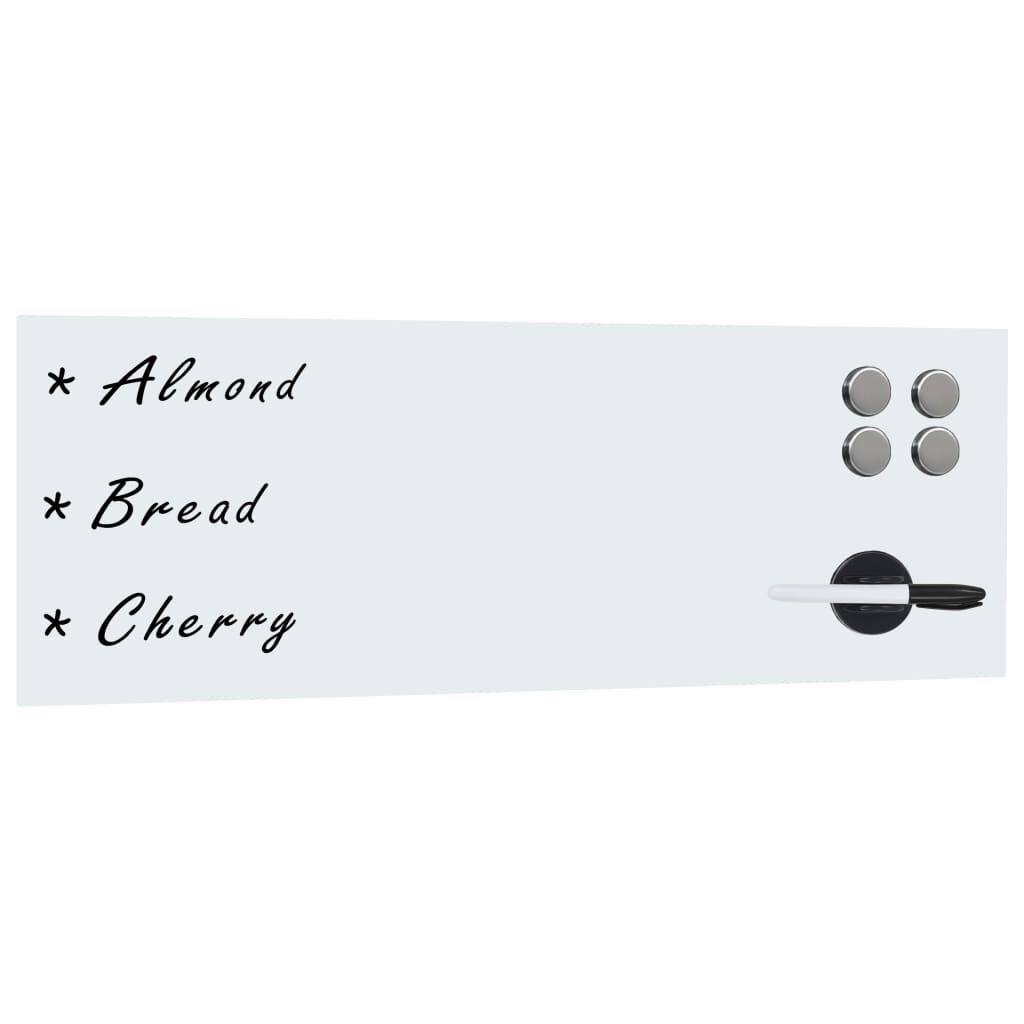 vidaXL Glazen Whiteboard 60x20cm Magnetisch - Nu met 40% Korting!