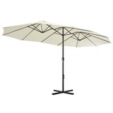 vidaXL Parasol Zandkleurig 460x270 cm - 55% Korting!