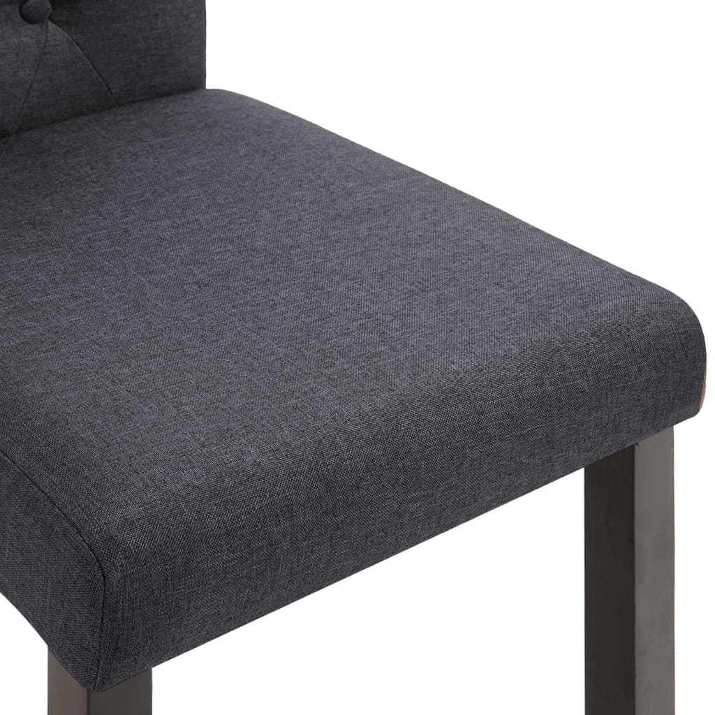 vidaXL Eetkamerstoelen 2 st. - Donkergrijs | 40% Korting