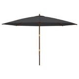 vidaXL Parasol 400x273 cm Zwart - 40% Korting!