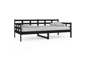 vidaXL Slaapbank Grenenhout Zwart - 40% Korting!