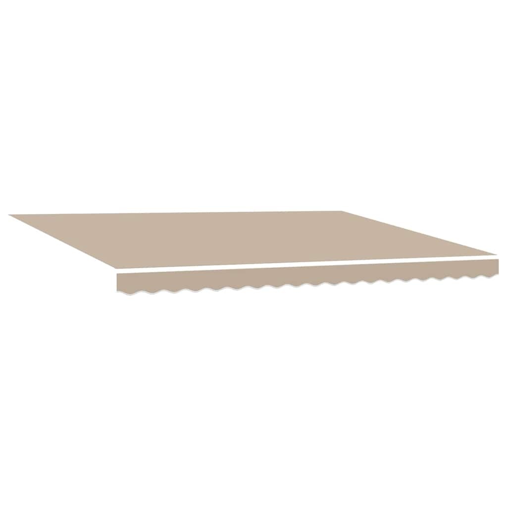 vidaXL Vervangingsdoek Zonnescherm Beige (450x350 cm) - 46% Korting!