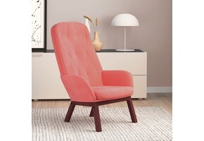 vidaXL Relaxstoel Fluweel Roze - 64% Korting!