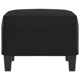 vidaXL Voetenbank Kunstleer Zwart - 55% Korting!