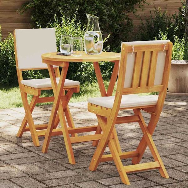 vidaXL Bistroset 3 pcs Bruin | Massief Acaciahout | 40% Korting