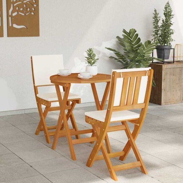 vidaXL Bistroset 3 pcs Bruin | Massief Acaciahout | 40% Korting