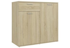VidaXL Dressoir Sonoma Eiken - 80x36x75 cm - Nu 55% Korting!