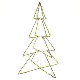 vidaXL Kegelkerstboom 240 LED's - Binnen/Buiten - 115x150 cm - 55% Korting!