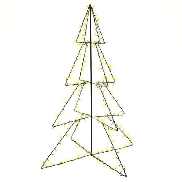 vidaXL Kegelkerstboom 240 LED's - Binnen/Buiten - 115x150 cm - 55% Korting!