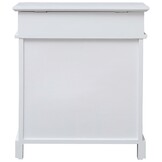 vidaXL Schoenenkast Paulowniahout Wit - 40% Korting