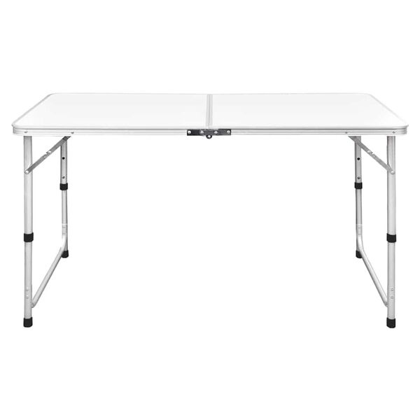 VidaXL Campingtafel Inklapbaar & Verstelbaar - 120x60cm - Aluminium | 55% Korting
