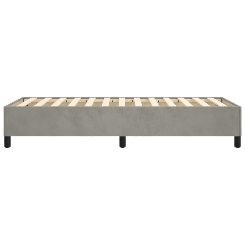 vidaXL Bedframe Fluweel Lichtgrijs 90x200 cm | Nu met 40% Korting!