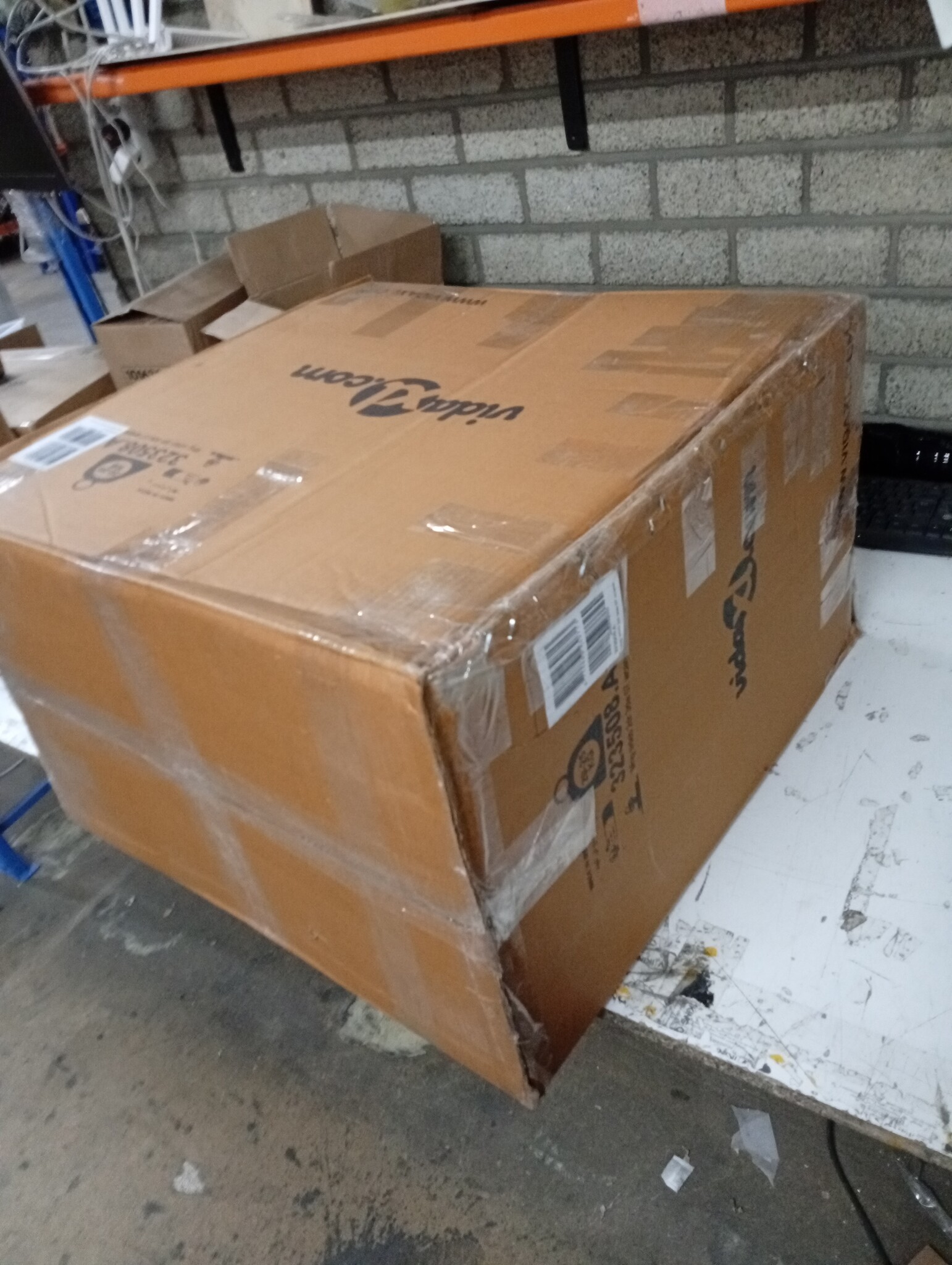 vidaXL Dressoir Mangohout & Riet - 60% Korting! (Retourproduct)