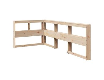 vidaXL L-vormig Hoofdeinde Boekenkast 80cm Grenenhout - 46% Korting!