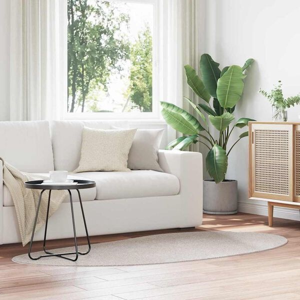 vidaXL Tapijt Zand 100x200cm Polyester - 40% Korting!