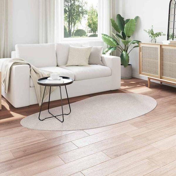 vidaXL Tapijt Zand 100x200cm Polyester - 40% Korting!