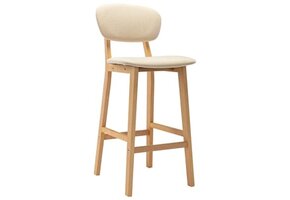 vidaXL Barkrukken Crèmekleurig - 40% Korting!