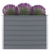 vidaXL Plantenbak Verhoogd - 55% Korting! - Grijs, 100x100x77 cm