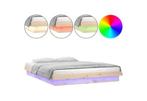 vidaXL Massief Grenen Bedframe 150x200cm King Size - 60% Korting!