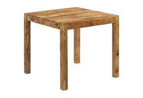 VidaXL Eettafel Massief Mangohout 82x80x76 cm - 35% Korting!