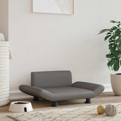 vidaXL Hondenmand Kunstleer Grijs - 40% Korting!