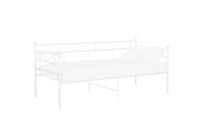 vidaXL Slaapbankframe Wit - 55% Korting - 90x200 cm