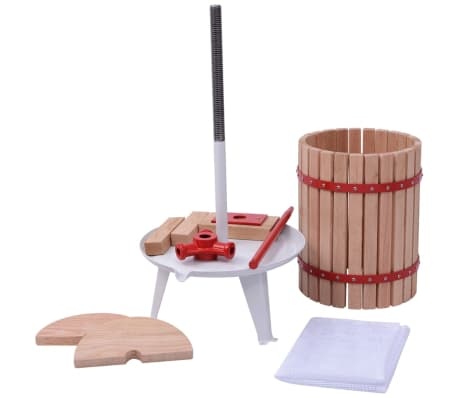 vidaXL Fruit- en Wijnpers 18L - 40% Korting!