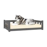 vidaXL Hondenmand Grenenhout Grijs - 55% Korting