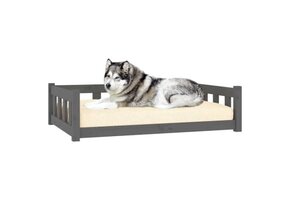 vidaXL Hondenmand Grenenhout Grijs - 55% Korting