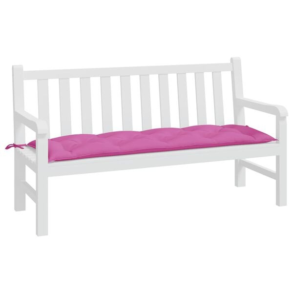 vidaXL Tuinbankkussen 150x50x7 cm Roze - 60% Korting!