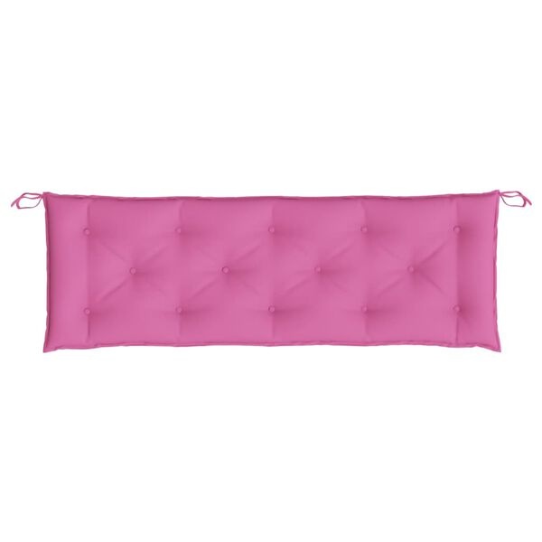 vidaXL Tuinbankkussen 150x50x7 cm Roze - 60% Korting!