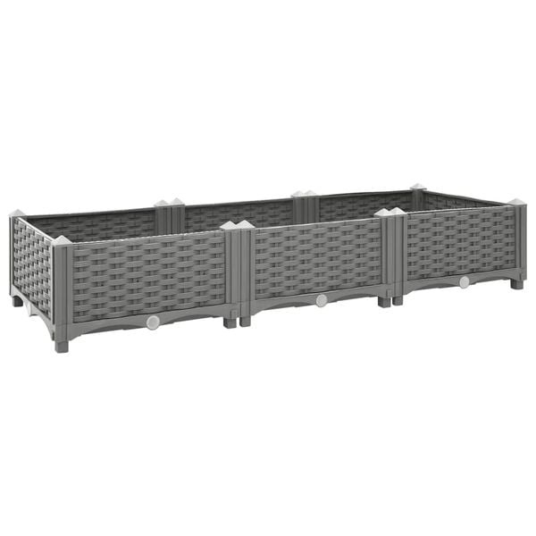 vidaXL Verhoogde Plantenbak 120x40x23 cm - Rattan Look - 40% Korting