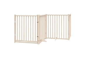 vidaXL Hondenhek Inklapbaar met Deur - 320cm Vurenhout | 55% Korting!