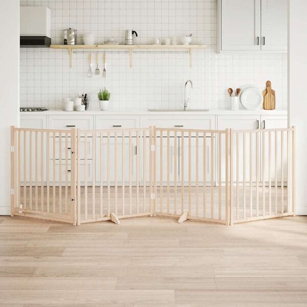 vidaXL Hondenhek Inklapbaar met Deur - 320cm Vurenhout | 55% Korting!