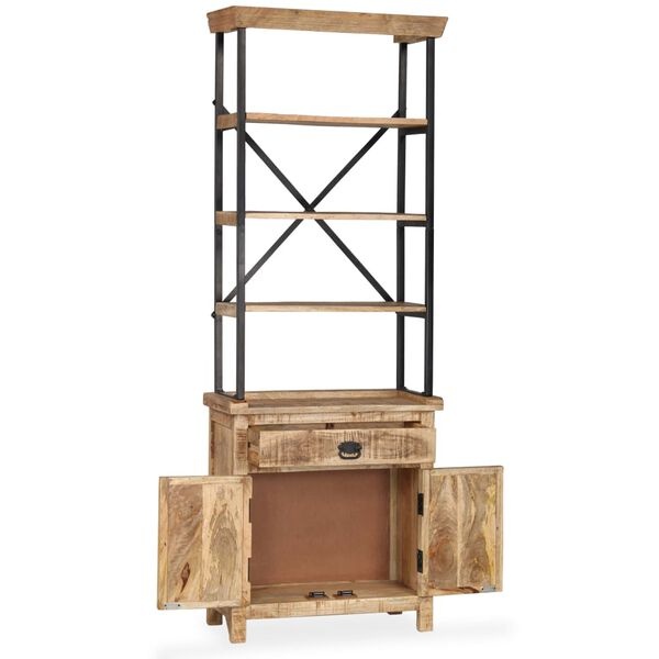 VidaXL Dressoir Massief Mangohout - 65x30x180 cm - 40% Korting