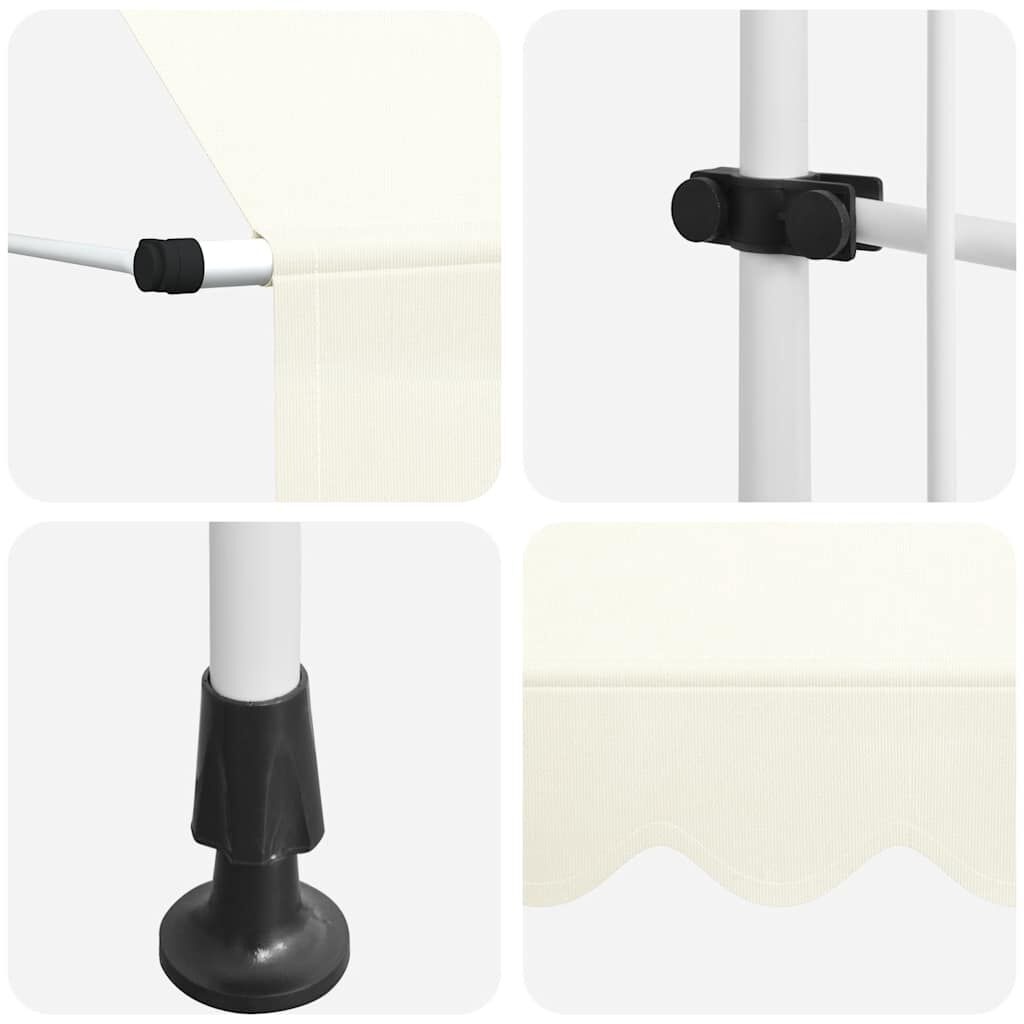 vidaXL Luifel handmatig 150 cm crème - 61% korting