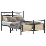 vidaXL Bedframe Sonoma Eiken 120x190 cm - Nu 55% Korting!
