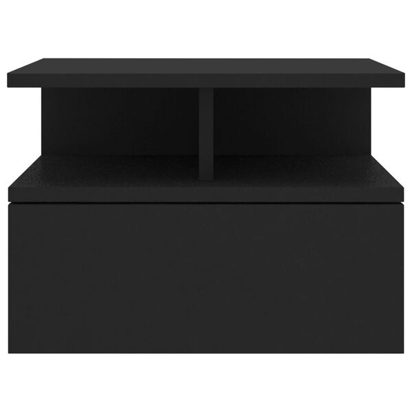 vidaXL Nachtkastjes (2 st) - Bewerkt Hout Zwart - 55% Korting!