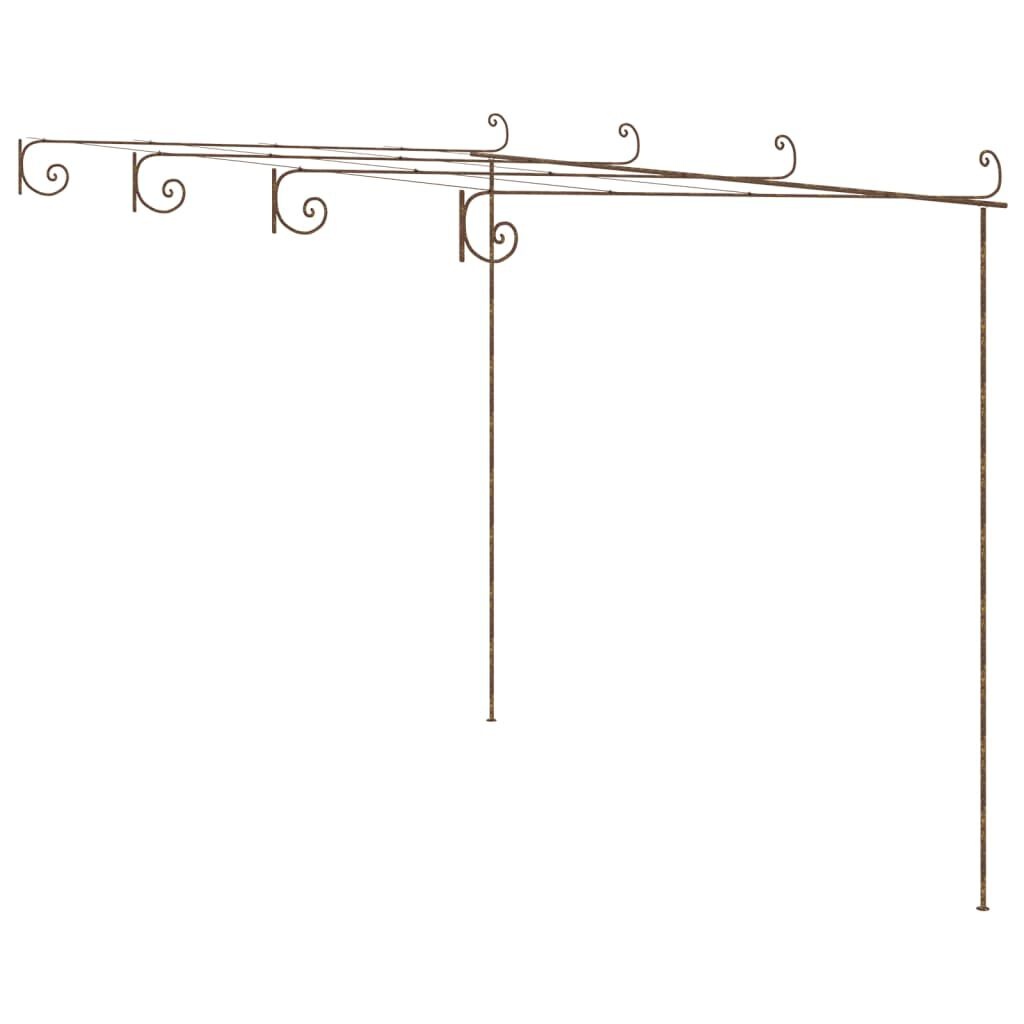 VidaXL Tuinpergola 4x3m - IJzer Antiekbruin | 55% Korting